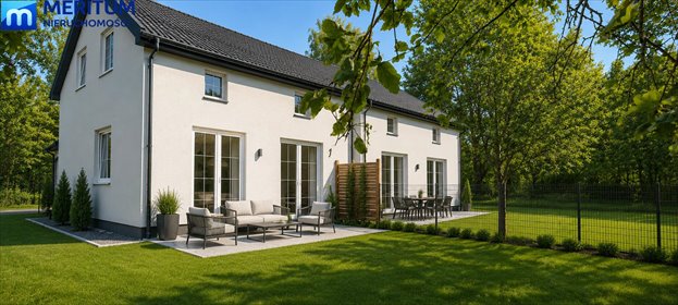 Nowoczesny bliźniak 130 m2 z dużą działką w spokojnej okolicy dom Badowo-Dańki