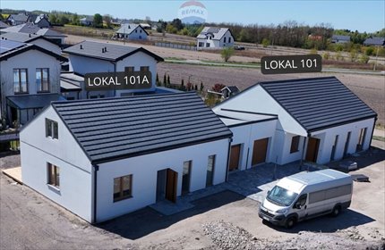 Energooszczędny bliźniak 100 m² z garażem, nowoczesny standard dom Stare Faszczyce