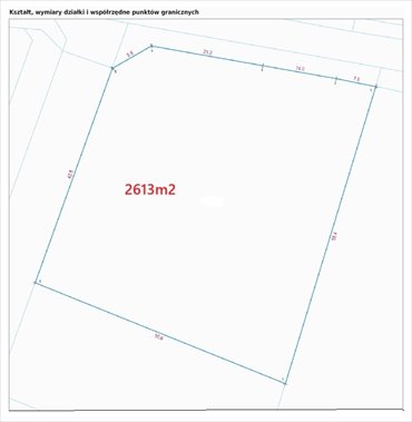 Sprzedam działkę 2613 m² w Glinczu z MPZP, media, dojazd działka Glincz, Cedrowa