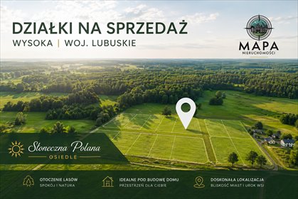 Do sprzedania działka 1086 m² w Wysokiej z potencjałem inwestycyjnym działka Wysoka