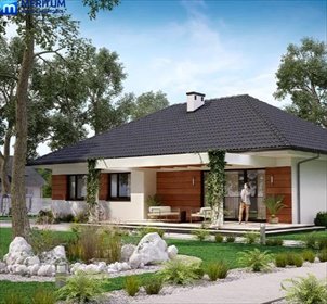 Parterowy dom wolnostojący 120 m2 w zielonej okolicy dom Korytów A