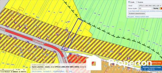 działka na sprzedaż 1396m2 działka Opole Lubelskie, Dolna