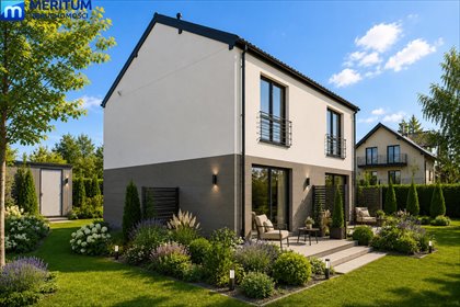 Nowoczesny bliźniak 77 m² z ogrodem w Żelechowie dom Żelechów