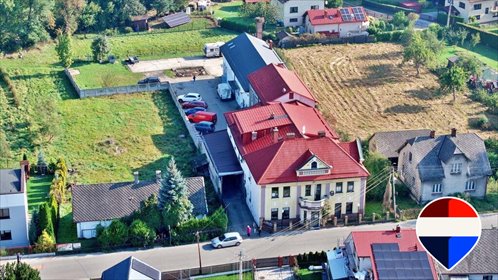 Kompleks komercyjny z budynkami mieszkalnymi i magazynami lokal użytkowy Łodygowice, Józefa Piłsudskiego