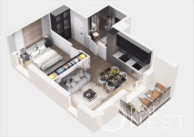 Sprzedam 2-pokojowe mieszkanie 43,55 m² w Józefosławiu mieszkanie Józefosław, Urbanistów