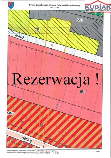 działka na sprzedaż 6434m2 działka Moszna-Wieś