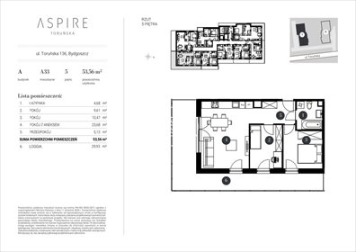 mieszkanie na sprzedaż 55m2 mieszkanie Bydgoszcz, Toruńska