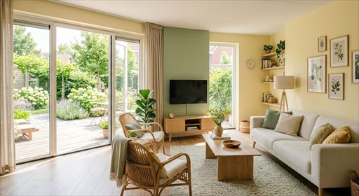 Dom skrajny 135,77 m² (prywatność, garaż, taras) dom Słomin, Biedronki