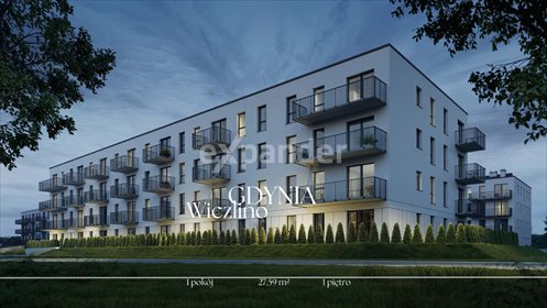 mieszkanie na sprzedaż 28m2 mieszkanie Gdynia, Chwarzno-Wiczlino, Wiczlińska