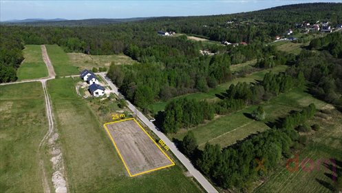 Działka 1542m² pod zabudowę z prądem, dojazd asfaltowy działka Masłów Pierwszy