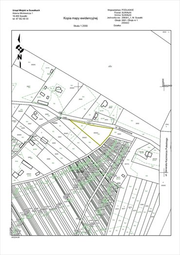 działka na sprzedaż 82008m2 działka Suwałki, Zachodnia