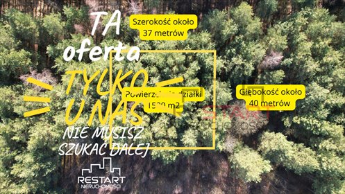 działka na sprzedaż 1500m2 działka Wężyk