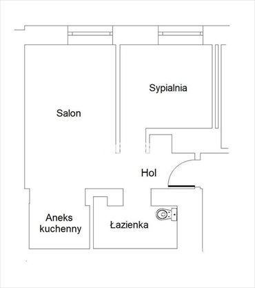 Przestronne 2-pokojowe mieszkanie z aneksem w Bielanach mieszkanie Warszawa, Bielany, Stare Bielany, Aleja Zjednoczenia