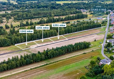 Działka pod dom jednorodzinny w Rembieszowie, 1251 m2 działka Rembieszów