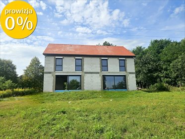 Nowoczesny dom bliźniaczy 120 m² - taras i ogród dom Lubnów, Nowosielce, Eliasza