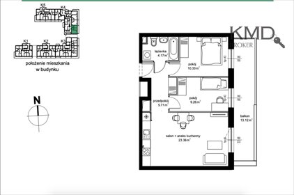 mieszkanie na sprzedaż 53m2 mieszkanie Lublin, Czechów, Edwarda Wojtasa