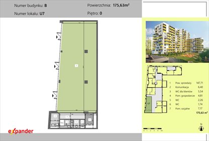 Nowoczesny lokal 175 m2 w Rzeszowie, Dworzysko Park lokal użytkowy Rzeszów, Technologiczna