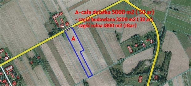 działka na sprzedaż 5000m2 działka Brzostówka