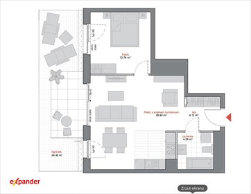 mieszkanie na sprzedaż 50m2 mieszkanie Gdańsk, Artura Grottgera