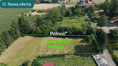 Działka 1468 m² w Trójcy, gotowa do budowy - polecam! działka Trójca