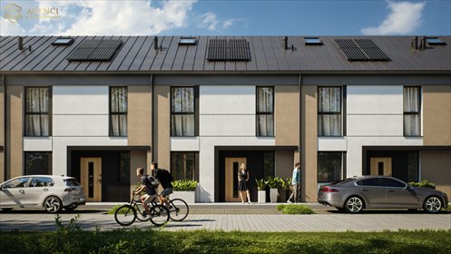 Nowoczesny segment 98 m² z ogródkiem i fotowoltaiką dom Zaścianki, Konrada