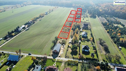 Działka 1000 m² z warunkami zabudowy, las, Zalew Sulejowski działka Lubiaszów, Nowy Lubiaszów