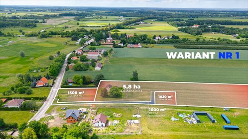 Działka 1020m2 z warunkami zabudowy, media, podział działka Zawady