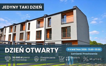 Przestronny segment 172 m2 z garażem i ogrodem dom Łomianki, Buraków, Prochownia