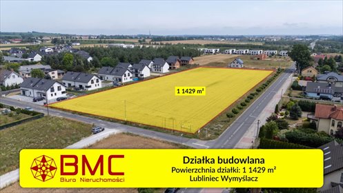 Na sprzedaż działka 11 492 m² w Lublińcu z pełnym uzbrojeniem działka Lubliniec, Wymyślacz, Marii Curie Skłodowskiej