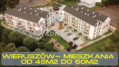 Polecam nowoczesne 44,9 m² mieszkanie z balkonem w Wieruszowie mieszkanie Wieruszów