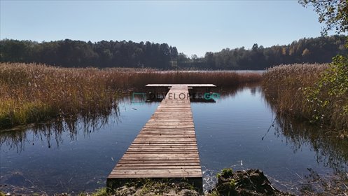 Działka nad jeziorem Garbas 3613 m² z pomostem działka Liski