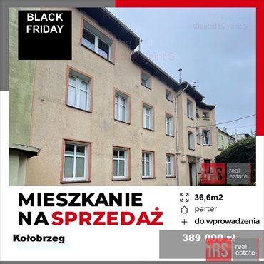 mieszkanie na sprzedaż 37m2 mieszkanie Kołobrzeg, Jedności Narodowej