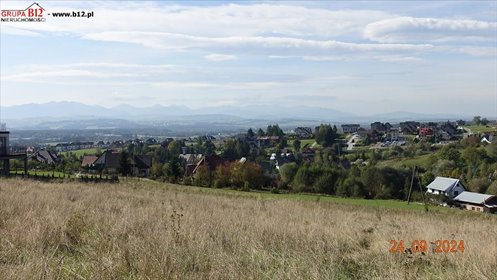 Widokowa działka 600 m² z mediami i planem zagospodarowania działka Nowy Targ, Ustronie Górne