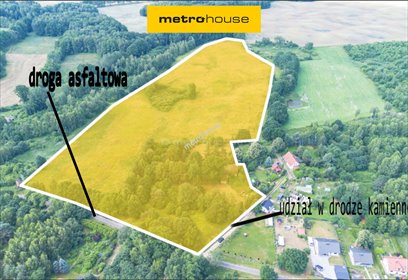 Malownicza działka z domem i 8,2 ha nad jeziorem Ciemino. działka Ciemino