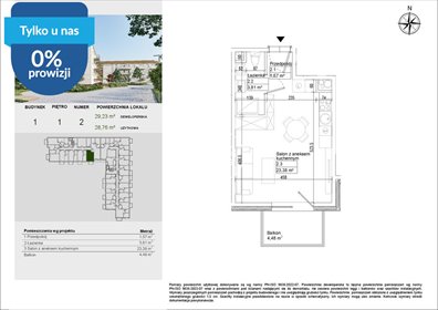 Nowoczesne 28,76 m² w Osielsku – idealne dla singla mieszkanie Osielsko, Aleja Adama Mickiewicza