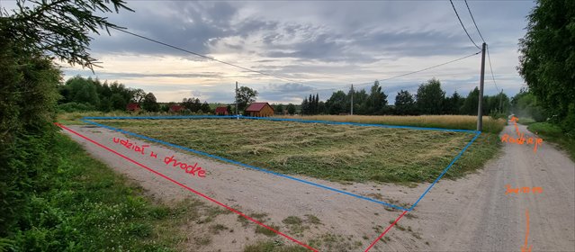 działka na sprzedaż 1000m2 działka Radzieje