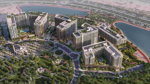 Luksusowy apartament z widokiem na jezioro w Dubaju mieszkanie Dubai Production City, Dubai Production City, Dubai Production City, Duba