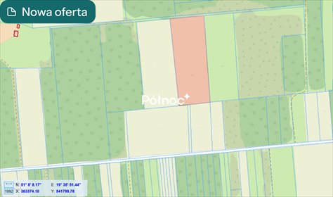 Sprzedam działkę 16 600 m² w Klizinie z dostępem do drogi polnej działka Klizin
