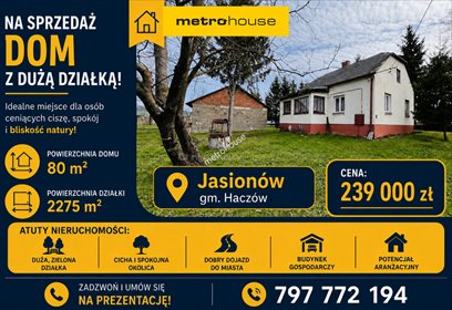 Dom do remontu na dużej działce w Jasionowie - polecam dom Jasionów