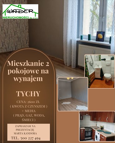 mieszkanie na wynajem 60m2 mieszkanie Tychy