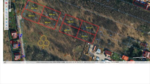 działka na sprzedaż 831m2 działka Bełchatów