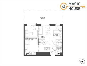 Nowoczesne 3-pokojowe mieszkanie 42 m² w Gdyni - osiedle blisko natury mieszkanie Gdynia, Wielki Kack, Bieszczadzka