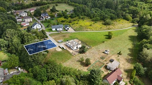 Działka budowlana 1038 m² z MPZP - inwestycja i dom działka Ryczówek, Zadolna