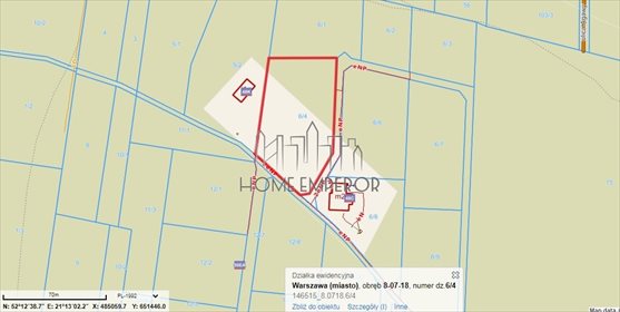 działka na sprzedaż 4131m2 działka Warszawa, Wesoła, Stara Miłosna, Torfowa