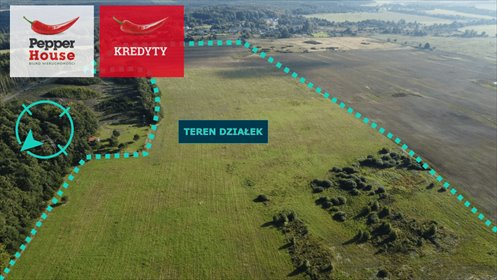 działka na sprzedaż 1002m2 działka Machowinko