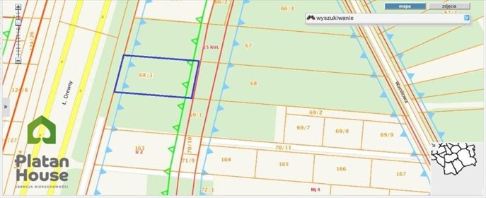 działka na sprzedaż 1140m2 działka Warszawa, Wilanów, Łukasza Drewny