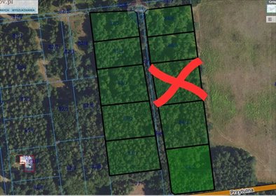 działka na sprzedaż 1475m2 działka Powązki, Przytulna