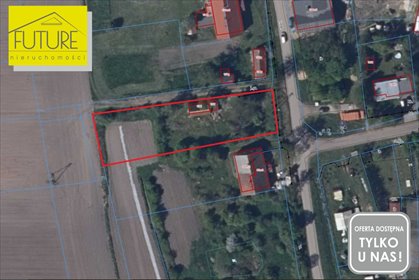 działka na sprzedaż 1618m2 działka Drużno