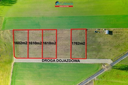 działka na sprzedaż 1602m2 działka Kleszczyna