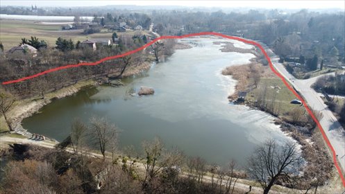 Polecam unikalną działkę wodną 4,6 ha z domem i mediami działka Klementowice